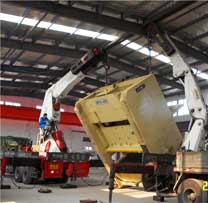 400T沖床廠房內吊裝